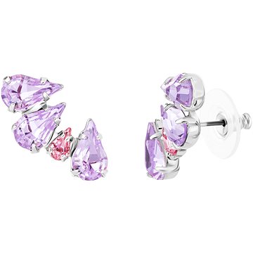 

Preciosa Bižuterní náušnice Sweet Drop, kapky s českým křišťálem Preciosa, violet