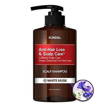 

Kundal Natural Caffeine & Intensive Scalp care+ šampon proti vypadávání vlasů s Kofeinem, White Musk