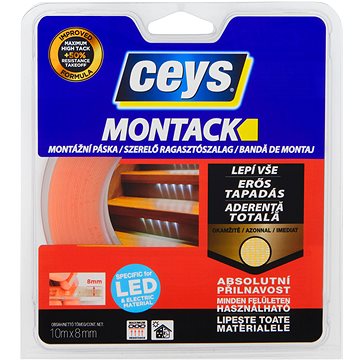 

CEYS Montack lepí vše okamžitě - páska pro LED 10 m × 8 mm