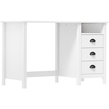 

SHUMEE Psací stůl Hill 3 zásuvky 120 × 50 × 74 cm masivní borové dřevo