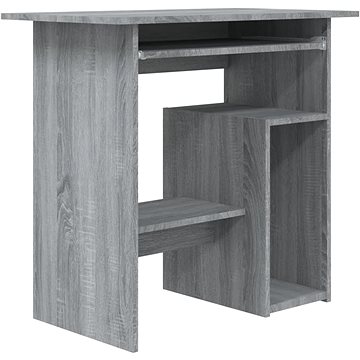 

SHUMEE Psací stůl šedý sonoma 80 × 45 × 74 cm kompozitní dřevo