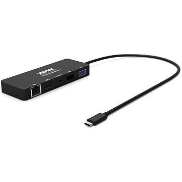 

PORT CONNECT Dokovací stanice 5v1 ,LAN, HDMI, VGA, USB-C PD 3.0 85W, USB-A