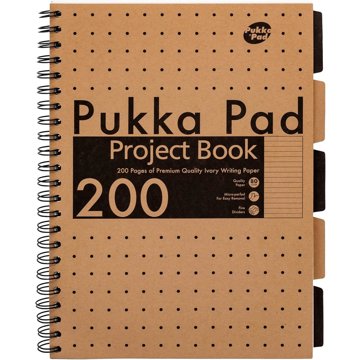 PUKKA PAD Kraft Project Book, A4, linkovaný, 100 listů