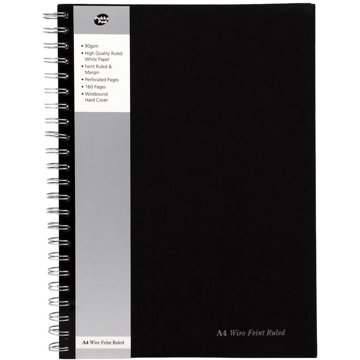 

PUKKA PAD Black Range, A4, linkovaný, 80 listů