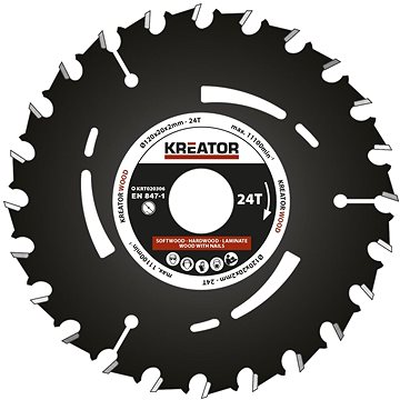 

KREATOR Pilový kotouč pro ponorné pily 120mm 24T KRT020306