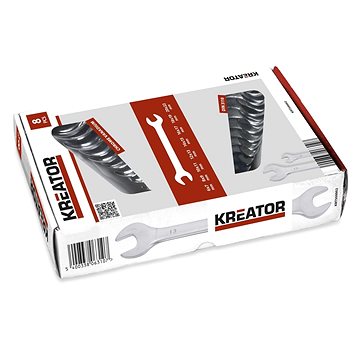 

KREATOR Sada oboustranných otevřených klíčů 6-22mm - 8ks KRT500002