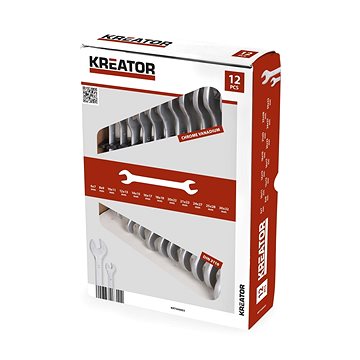 

KREATOR Sada oboustranných otevřených klíčů 6-32mm 12ks KRT500003