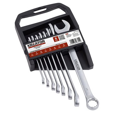 

KREATOR Sada klíčů očko/otevřený 8-19mm 8ks KRT500007