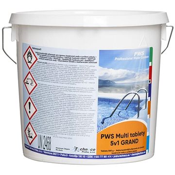 

PWS Multi tablety 5v1 do bazénu blok 500 g - 0,5 kg