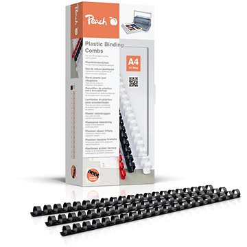 

PEACH PB412-02 A4 12 mm černý - balení 100 ks