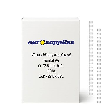 EUROSUPPLIES A4 12.5 mm bílý - balení 100 ks