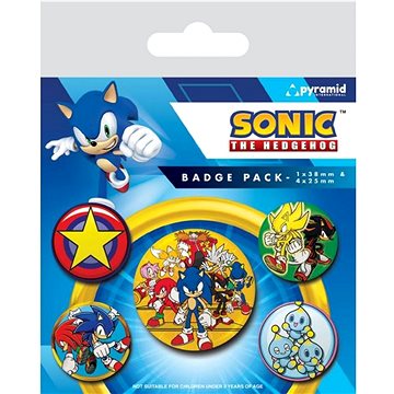 

Sonic The Hedgehog - odznaky 5 kusů