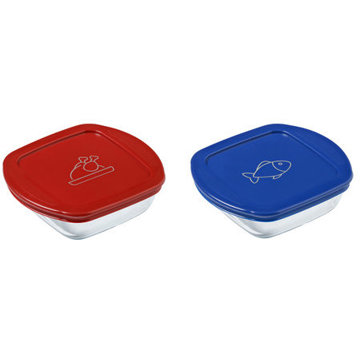 

Pyrex 913S570/7646 Sada dóz 2 ks čtverec