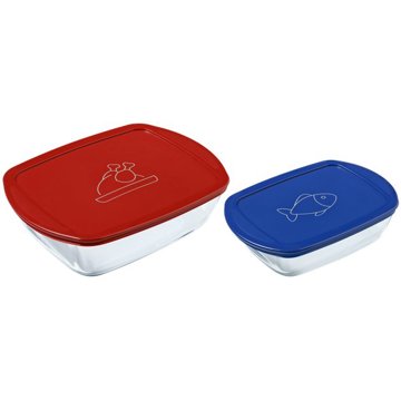 

Pyrex 913S567/7645 Sada dóz 2 ks obdélník
