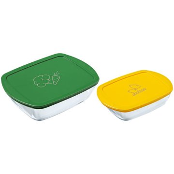 

Pyrex 913S568/7645 Sada dóz 2 ks obdélník