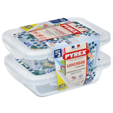 

Pyrex 913S678/7643 Sada dóz 0,8 l 2 ks obdelník