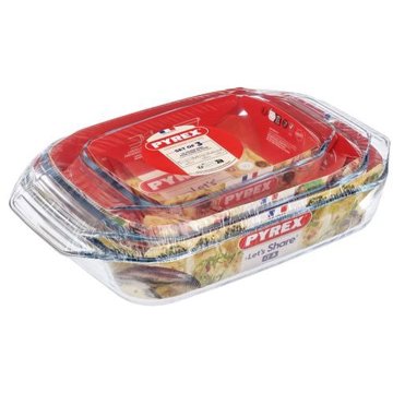 

Pyrex Sada pekáčů 3 ks 1,4 l + 3 l + 4 l
