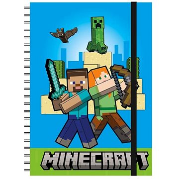 

Minecraft: Characters - zápisník A5 s kroužkovou vazbou