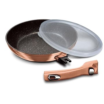 

BERLINGERHAUS Pánev s odnímatelnou rukojetí + víko Rosegold Metallic Line 28cm