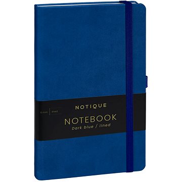 Notique Notes linkovaný, tmavě modrý, 13 × 21 cm