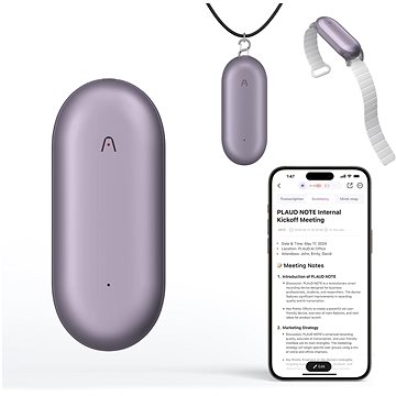 

Plaud Note Pin Purple AI hlasový záznamník