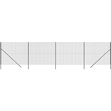 

SHUMEE Drátěný plot 1,8 × 10 m pozinkovaná antracitová ocel
