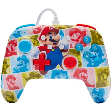 PowerA Enhanced Wired Controller for Nintendo Switch - Super Mario - Mario Hero Reel