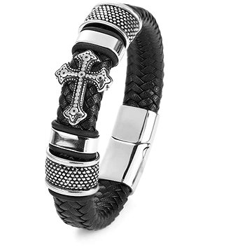 

Predator Q1 Kožený náramek kříž 22,5cm A7004-5/V