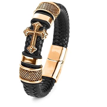 

Predator Q1 Kožený náramek kříž 22,5cm A7004-6/V