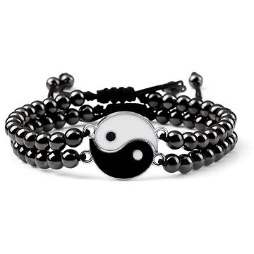 

Wrap Q1 Korálkový náramek Yin Yang -10-2