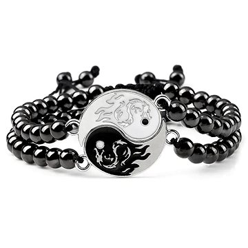 

Wrap Q1 Korálkový náramek Yin Yang -10-3