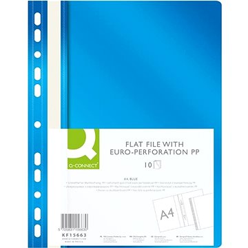 

Q-CONNECT A4 s euroděrováním, modrý - balení 10 ks