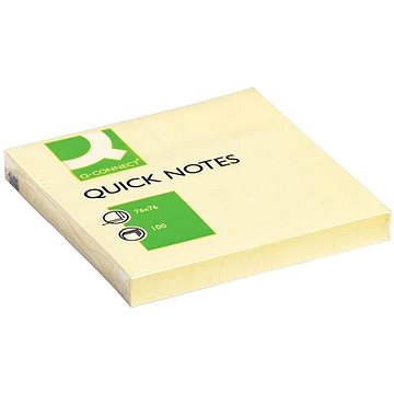 

Q-CONNECT 76 x 76 mm, 100 lístků, žlutý