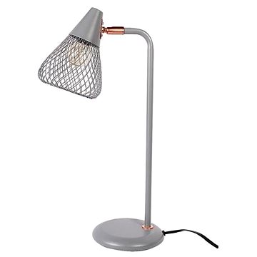 RABALUX Stolní lampa FANNY 3182 šedá + růžové zlato