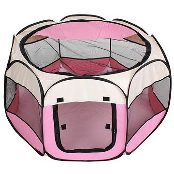 

Merco, Pet Octagonal ohrádka pro psy bílá-růžová