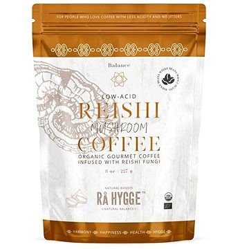 

Ra Hygge BIO zrnková káva Peru Arabica REISHI 227g