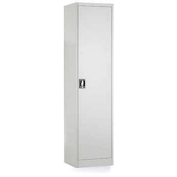 

Rauman univerzální kovová skříň 50 × 40 × 185 cm, cylindr. zámek, RAL 7035