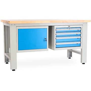 

Rauman pracovní stůl Solid OAK-14, délka 150 cm, 2 závěsné boxy, dub