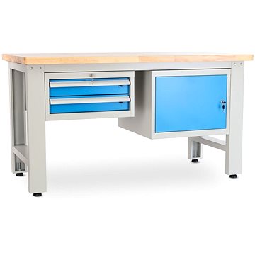 

Rauman pracovní stůl Solid OAK-21, délka 150 cm, 2 závěsné boxy, dub