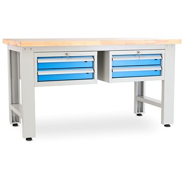 

Rauman pracovní stůl Solid OAK-22, délka 150 cm, 2 závěsné boxy, dub