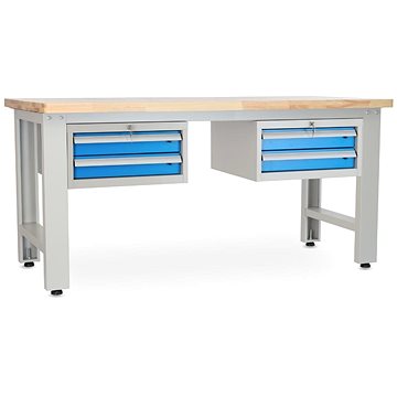 

Rauman pracovní stůl Solid OAK-22, délka 180 cm, 2 závěsné boxy, dub