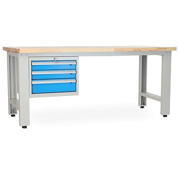 

Rauman pracovní stůl Solid OAK-30, délka 210 cm, závěsný box, dub