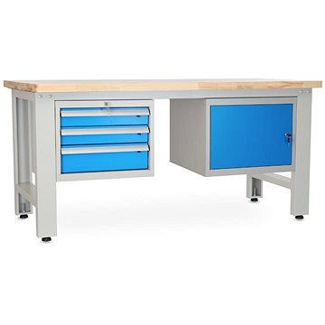 

Rauman pracovní stůl Solid OAK-31, délka 180 cm, 2 závěsné boxy, dub