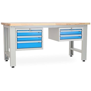 

Rauman pracovní stůl Solid OAK-32, délka 180 cm, 2 závěsné boxy, dub