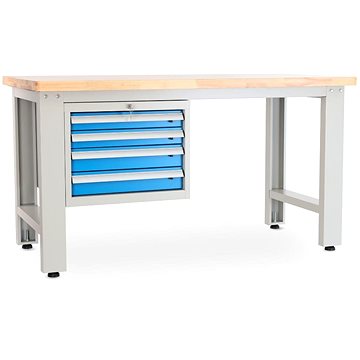 

Rauman pracovní stůl Solid OAK-40, délka 150 cm, závěsný box, dub