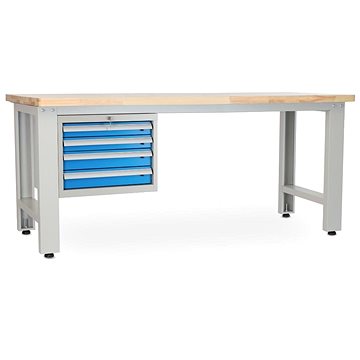 

Rauman pracovní stůl Solid OAK-40, délka 210 cm, závěsný box, dub