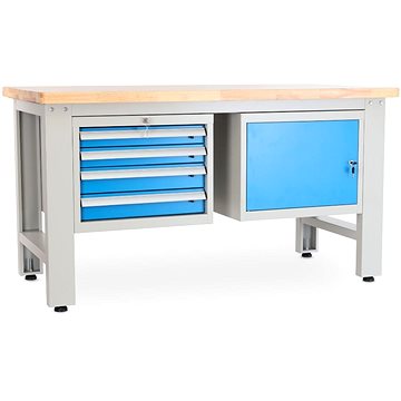 

Rauman pracovní stůl Solid OAK-41, délka 150 cm, 2 závěsné boxy, dub
