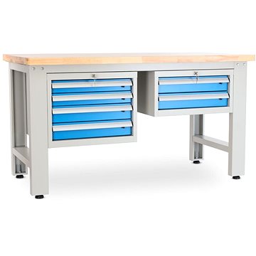 

Rauman pracovní stůl Solid OAK-42, délka 150 cm, 2 závěsné boxy, dub