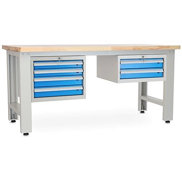 

Rauman pracovní stůl Solid OAK-42, délka 180 cm, 2 závěsné boxy, dub