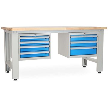 

Rauman pracovní stůl Solid OAK-43, délka 180 cm, 2 závěsné boxy, dub